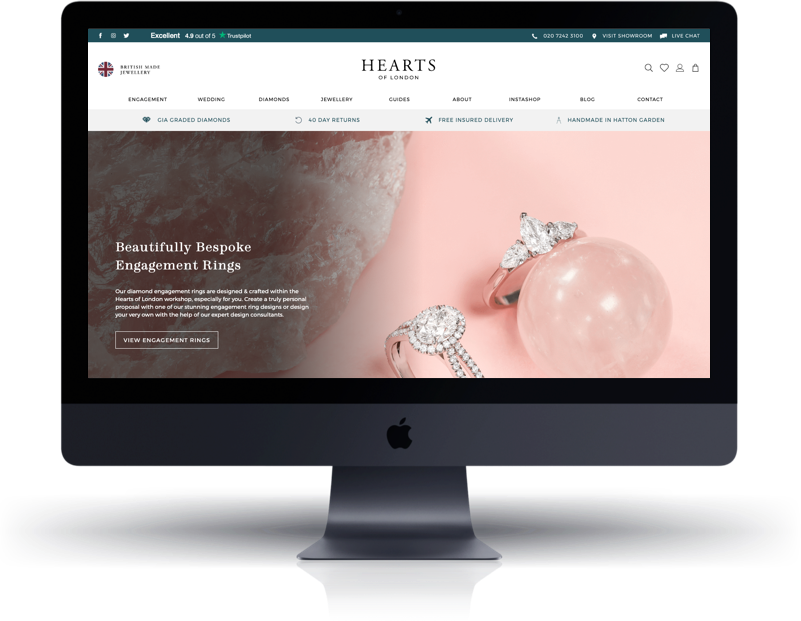 Hearts of London Shopify Store