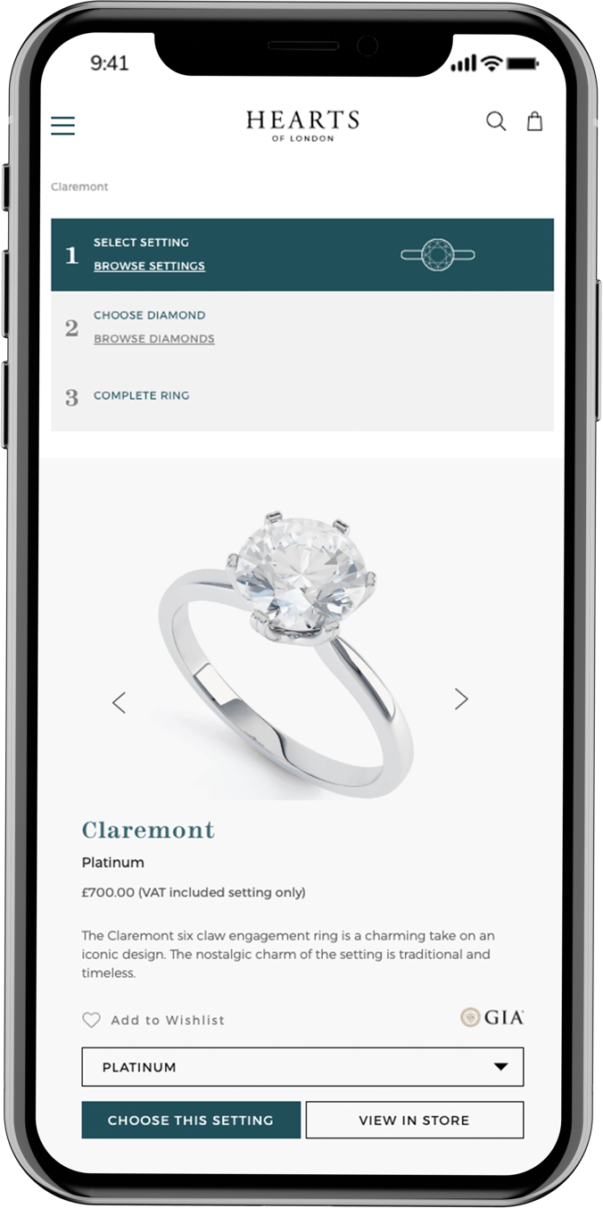 Hearts of London Select Setting
