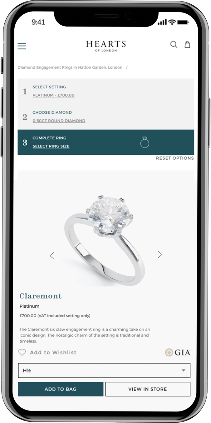Hearts of London Select Ring Size