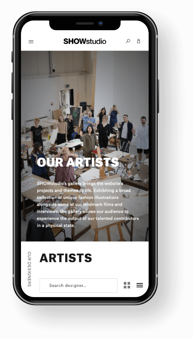 SHOWstudio Mobile Artists